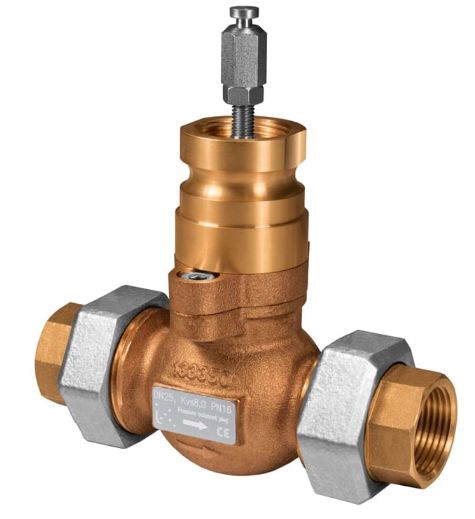 Zawory grzybkowe z przyłączem gwintowanym zew. serii VFD2 2 drog. (5°C-150°C)  Do siłowników SE5