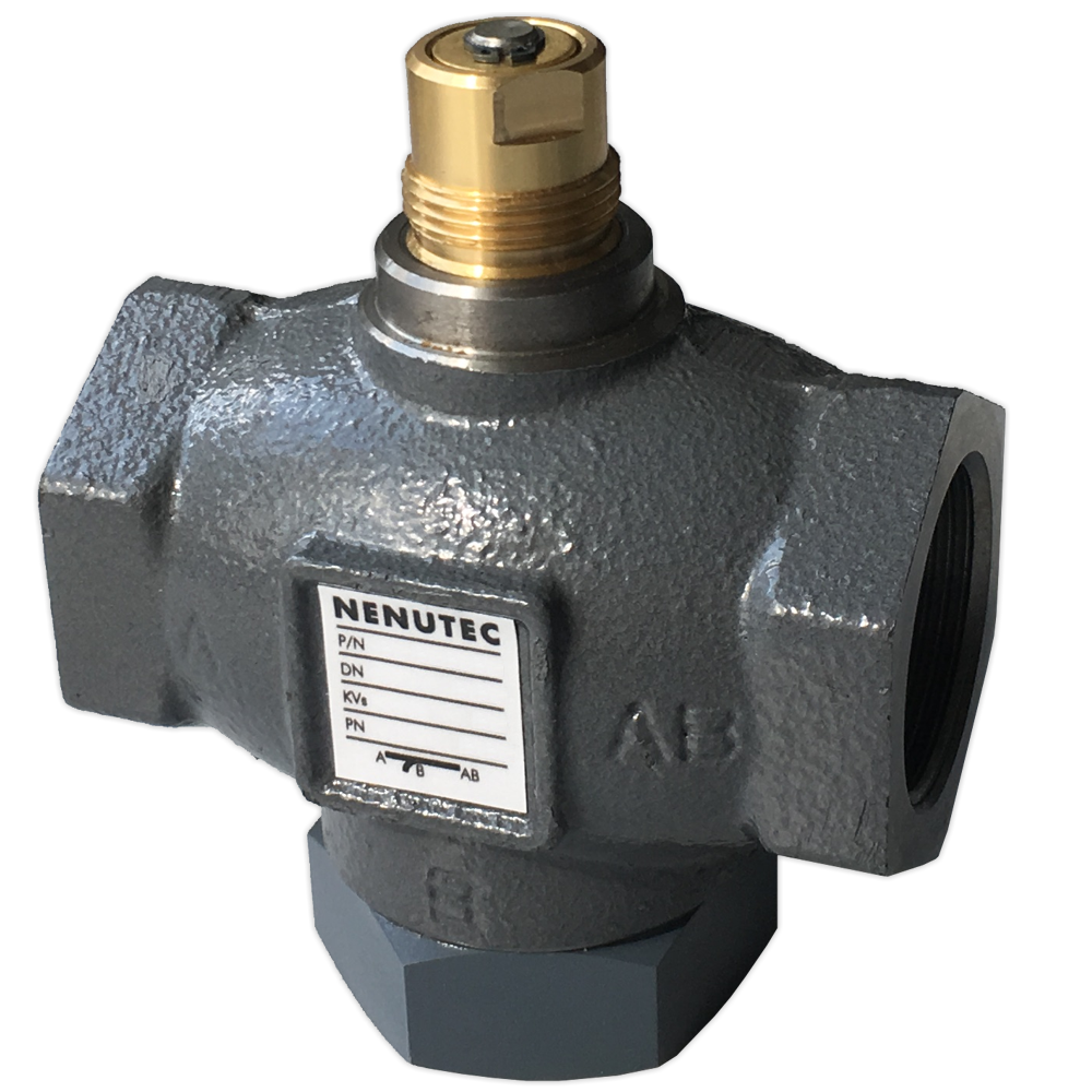 Zawory grzybkowe z przyłączem gwintowanym serii VFZ (10°C-120°C). Do siłowników SE4